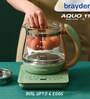 Brayden Aquo 11 Smart Electric Kettle with LED Display, 20 Presets, Auto Shut Off and Boil Dry Protection (1.5 Litre, Olive Green)