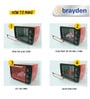 Brayden Krispo 18 Litre Oven Toaster Griller with Evov Bake Technology, Peach Red