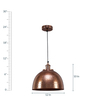 Mystique Brown Metal Hanging Light