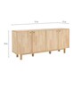 Brazil Solid Wood Sideboard In Natural Colour