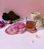 Brazilian Pink Stone Set of 4 Table Coasters