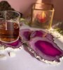 Brazilian Pink Stone Set of 4 Table Coasters