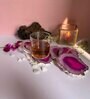 Brazilian Pink Stone Set of 4 Table Coasters