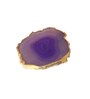 Brazilian Purple Stone Set of 2 Table Coasters