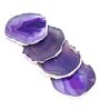 Brazilian Purple Stone Set of 4 Table Coasters