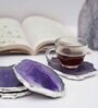 Brazilian Purple Stone Set of 4 Table Coasters