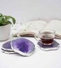 Brazilian Purple Stone Set of 4 Table Coasters