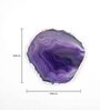 Brazilian Purple Stone Set of 4 Table Coasters
