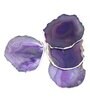 Brazilian Purple Stone Set of 4 Table Coasters