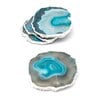 Brazilian Turquoise Stone Set of 4 Table Coasters