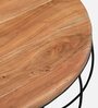 Brazos Metal Coffee Table In Natural Finish
