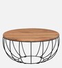 Brazos Metal Coffee Table In Natural Finish