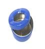 Break & Burn Resistant Stainless Steel  Ash Tray with Lid (Navy Blue)