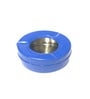 Break & Burn Resistant Stainless Steel  Ash Tray with Lid (Navy Blue)