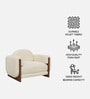 Breavion Classic Arm Chair In Cream Colour