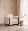Breavion Classic Arm Chair In Cream Colour