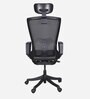 Breeze Breathable Mesh Ergonomic Chair in Black Colour with Headrest