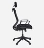 Breeze Breathable Mesh Ergonomic Chair in Black Colour with Headrest
