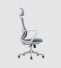 Breeze Breathable Mesh Ergonic Chair in Grey Colour with Headrest