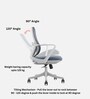 Breeze Breathable Mesh Ergonic Chair in Grey Colour