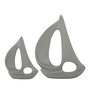Breeze Sailing Green Aluminium Showpieces