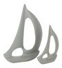 Breeze Sailing Green Aluminium Showpieces