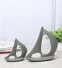 Breeze Sailing Green Aluminium Showpieces