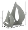 Breeze Sailing Green Aluminium Showpieces