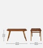 Brekstad Acacia Wood 4 Seater Dining Set in Natural Finish