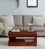Brent Sheesham Wood Coffee Table In Honey Oak Finish