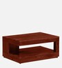 Brent Sheesham Wood Coffee Table In Honey Oak Finish