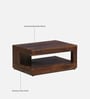 Brent Sheesham Wood Coffee Table In Provincial Teak Finish