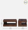 Brent Sheesham Wood Coffee Table In Provincial Teak Finish