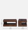Brent Sheesham Wood Coffee Table In Provincial Teak Finish