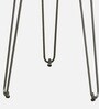 Breo Metal End Table in Scratch Resistant Rustic Teak Finish