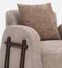 Brescia Boucl  Fabric Lounge Chair in Mocha Brown Colour