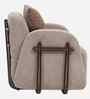 Brescia Boucl  Fabric Lounge Chair in Mocha Brown Colour