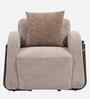 Brescia Boucl  Fabric Lounge Chair in Mocha Brown Colour
