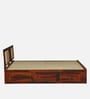 Brevik Sheesham Wood King Size Bed In Honey Oak  Finish With Box Storage
