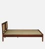 Brevik Sheesham Wood Queen Size Bed In Honey Oak  Finish