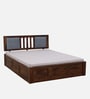 Brevik Sheesham Wood Queen Size Bed In Provincial Teak Finish With Box Storage