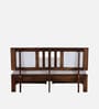 Brevik Sheesham Wood Queen Size Bed In Provincial Teak Finish With Drawer Storage