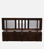 Brevik Sheesham Wood Queen Size Bed In Provincial Teak Finish With Hydraulic Storage