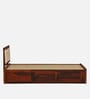 Brevik Sheesham Wood Single Bed In Honey Oak  Finish With Box Storage