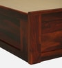 Brevik Sheesham Wood Single Bed In Honey Oak  Finish With Box Storage