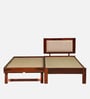 Brevik Sheesham Wood Single Bed In Honey Oak  Finish With Trundle