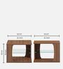 Bria Coffee Table In  Exotic Teak Finish