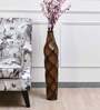 Brick Brown Mango Wood Table Vase