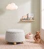 Brick Pouffe In Ivory Colour