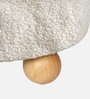 Brick Pouffe In Ivory Colour